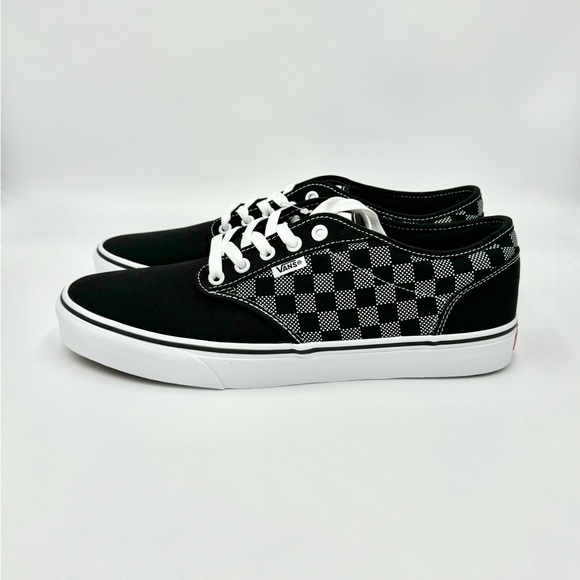 NEW Vans Atwood Checker Dot Black White Canvas Skate Shoe Men’s size 11 - Picture 6 of 13
